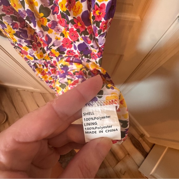 Colorful Floral One-Shoulder Dress - Picture 4 of 5